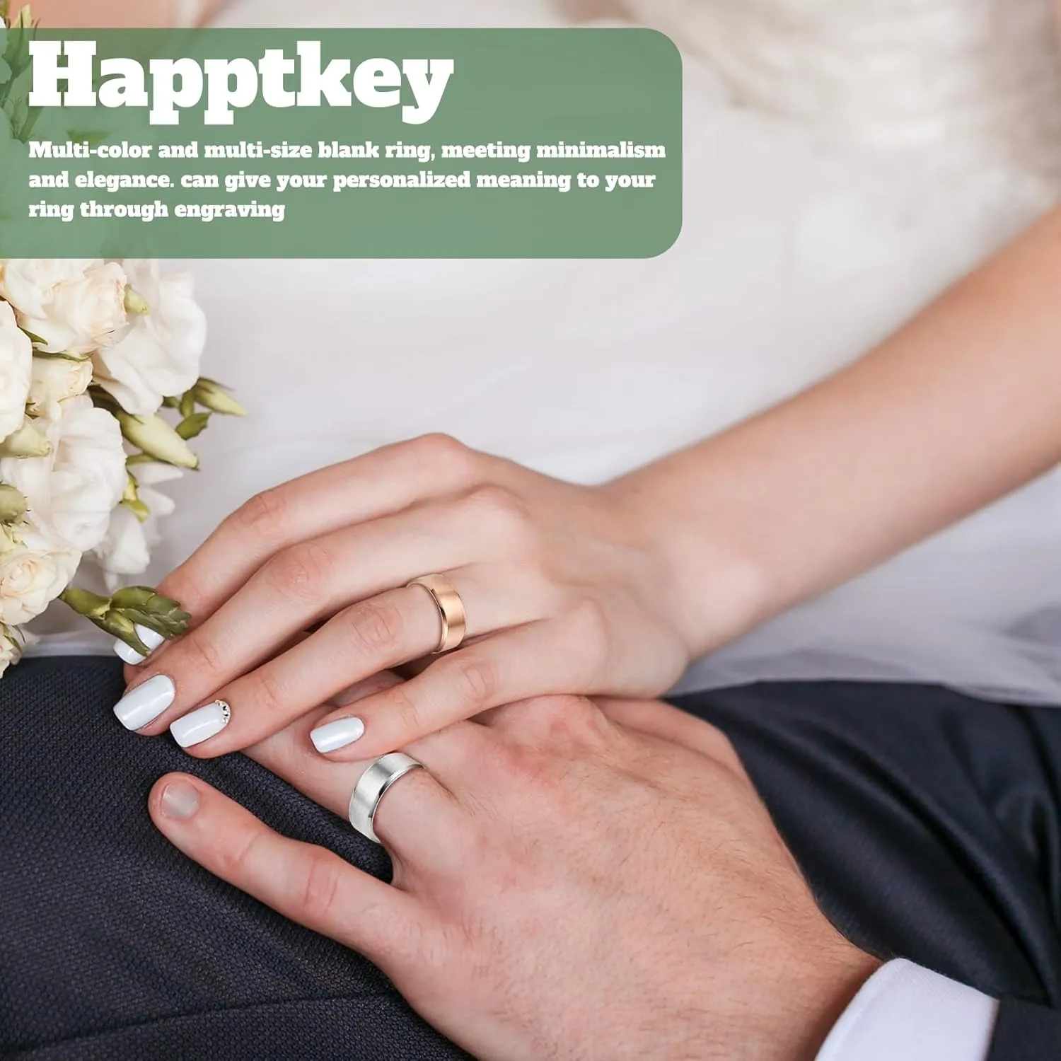 18PCS Stainless Steel Blank Core Ring 8mm Plain Inlay Finger Rings Round Solid Metal Band Size 6/7/8/9/10/11 Comfort Simple Brushed Matte Polished Silver Wedding Ring for DIY Jewelry Making (B1)