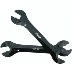 2 PCS Bicycle Wheel Hub Axle Cone Adjuster Wrench Pedal Spanner Repair Tool 13,14,15,16mm