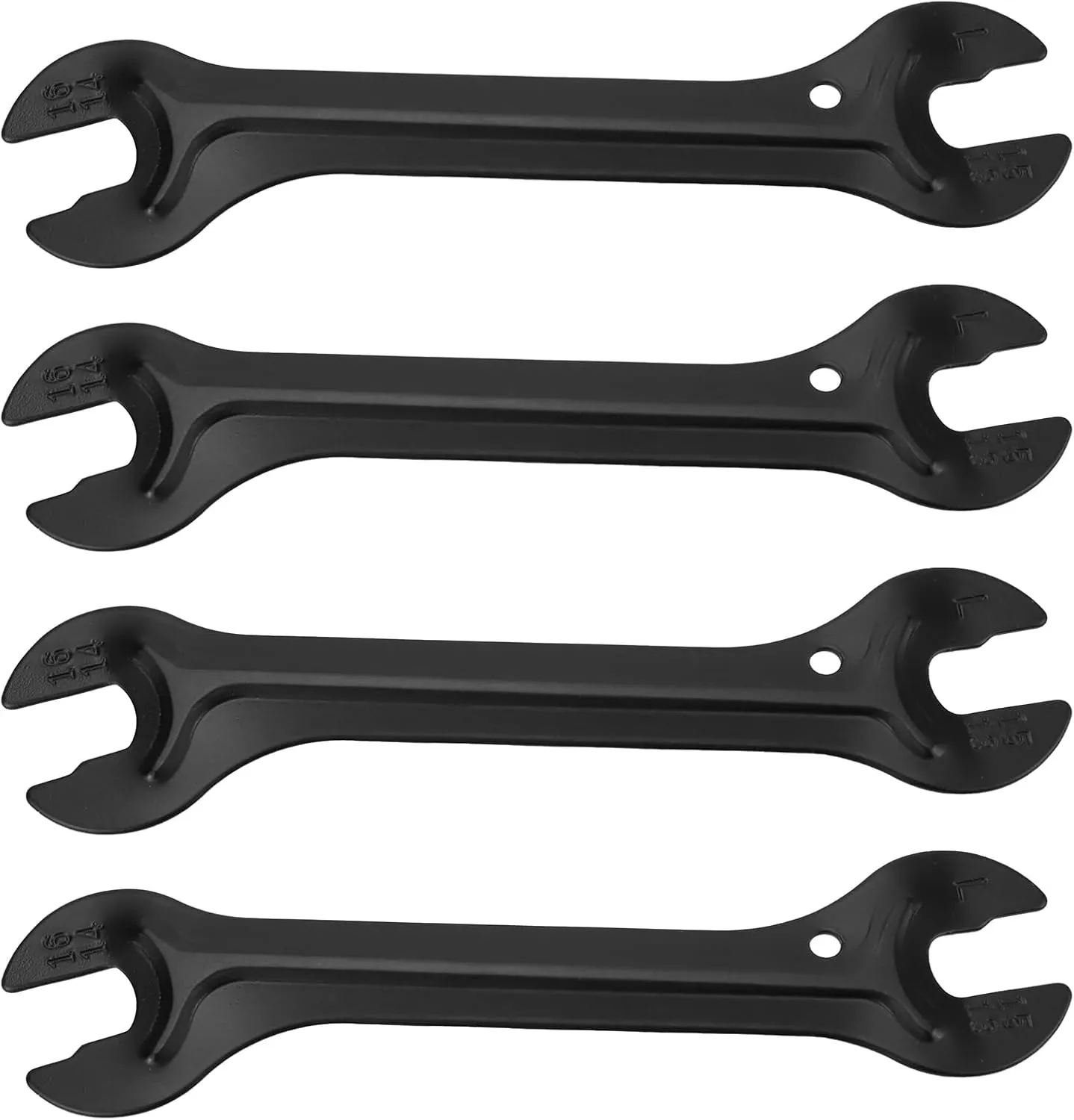 4Pcs 4 Pcs Bike Hub Cone Wrench, Bicycle Pedal Wrench, Spanner Hub Wrench Axle Cone Adjuster Double Side Cycling Repair Removal Tool, 13,14,15,16mm