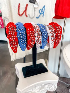 4th Of July Beaded Headbands