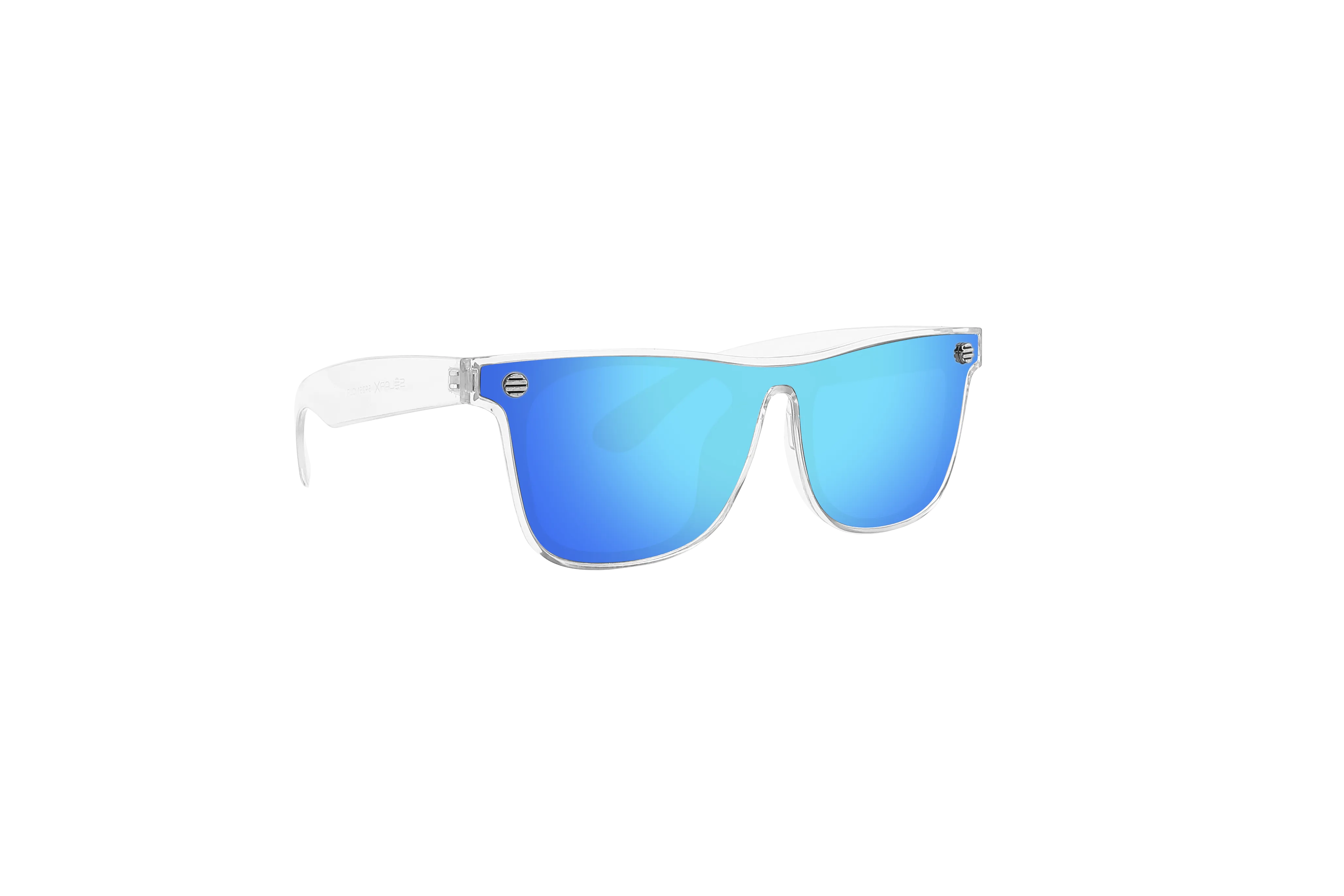 59251-CLR - Retro Trendy Sunglasses w/Clear Colored Frames