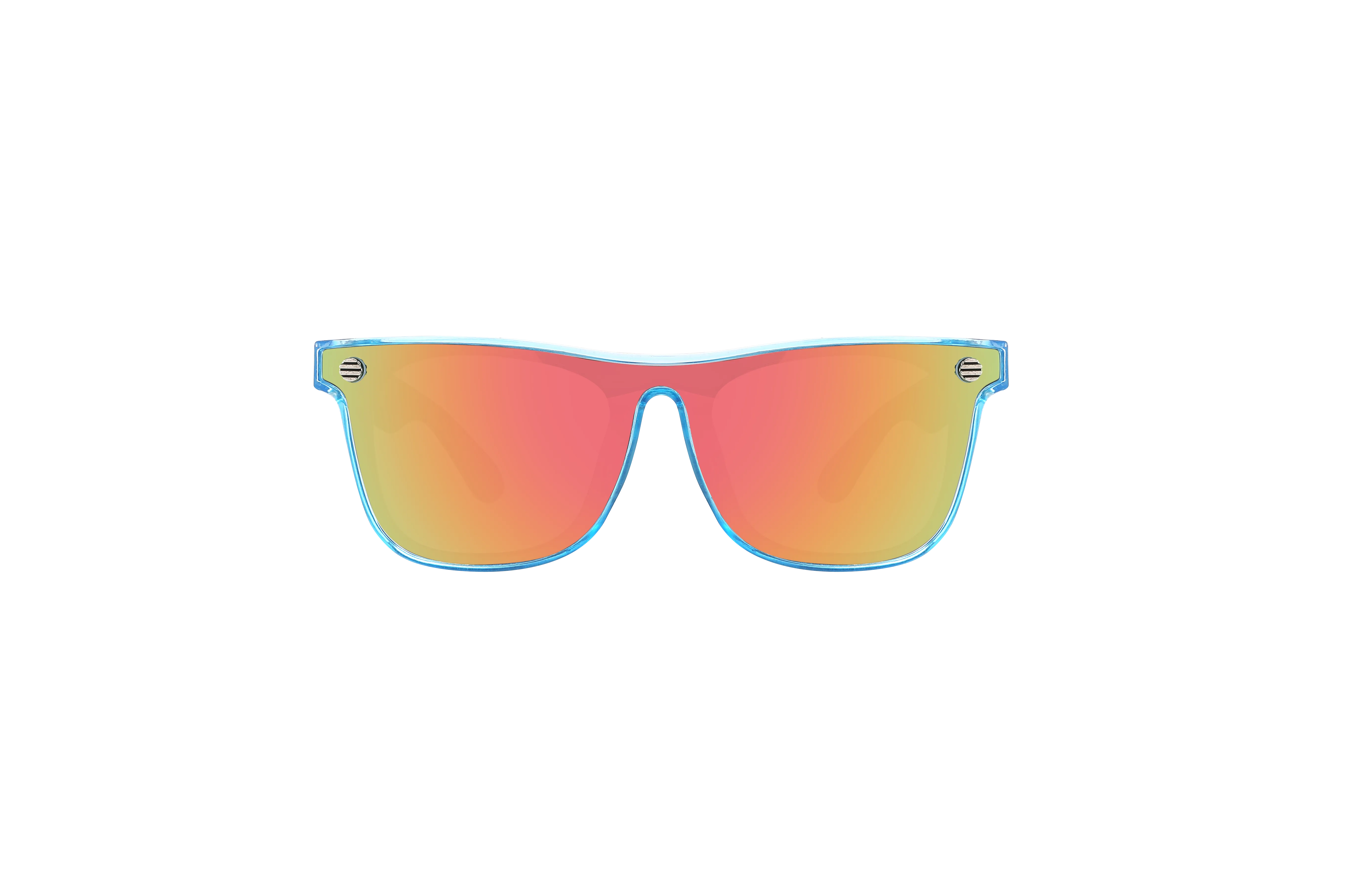 59251-CLR - Retro Trendy Sunglasses w/Clear Colored Frames