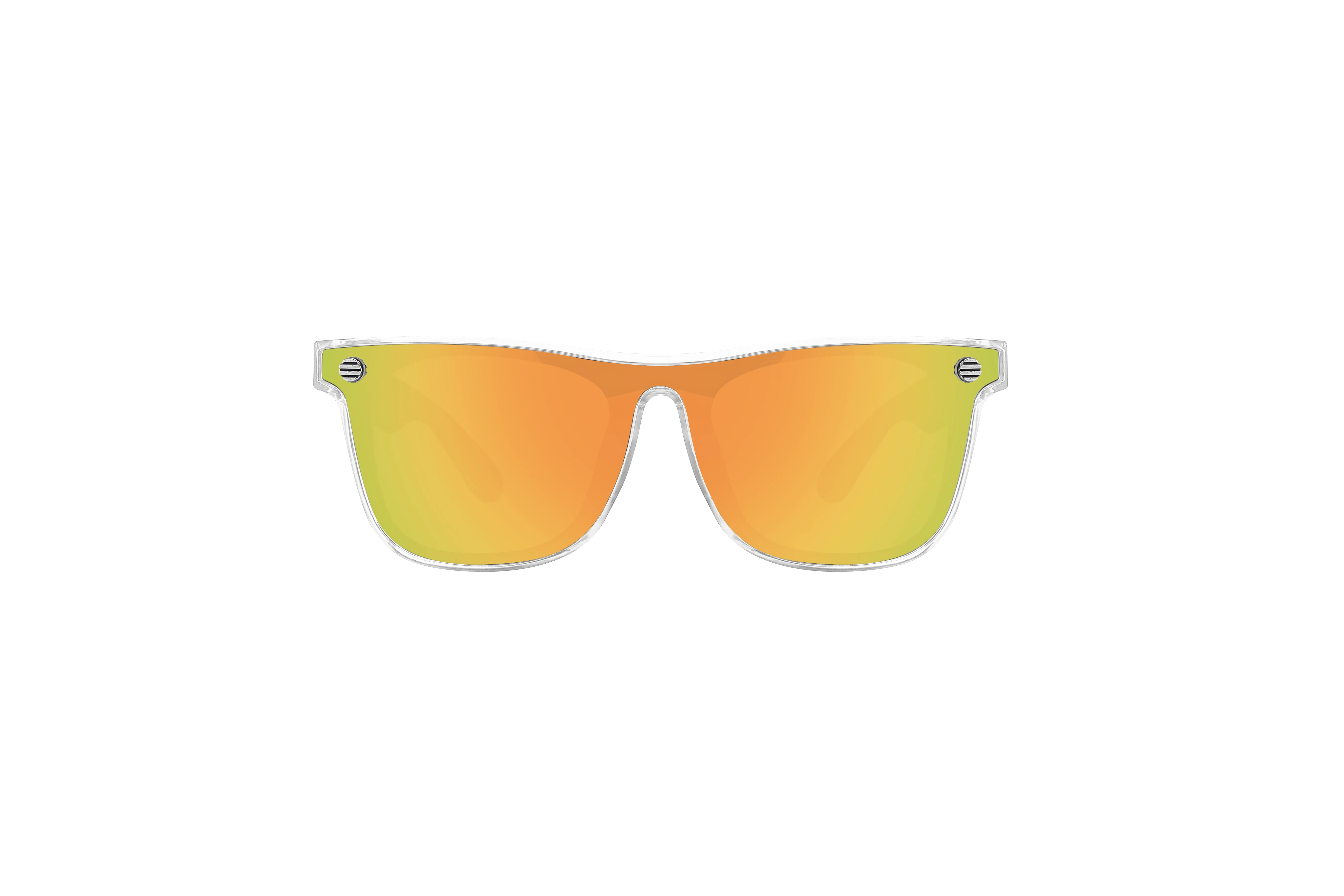 59251-CLR - Retro Trendy Sunglasses w/Clear Colored Frames