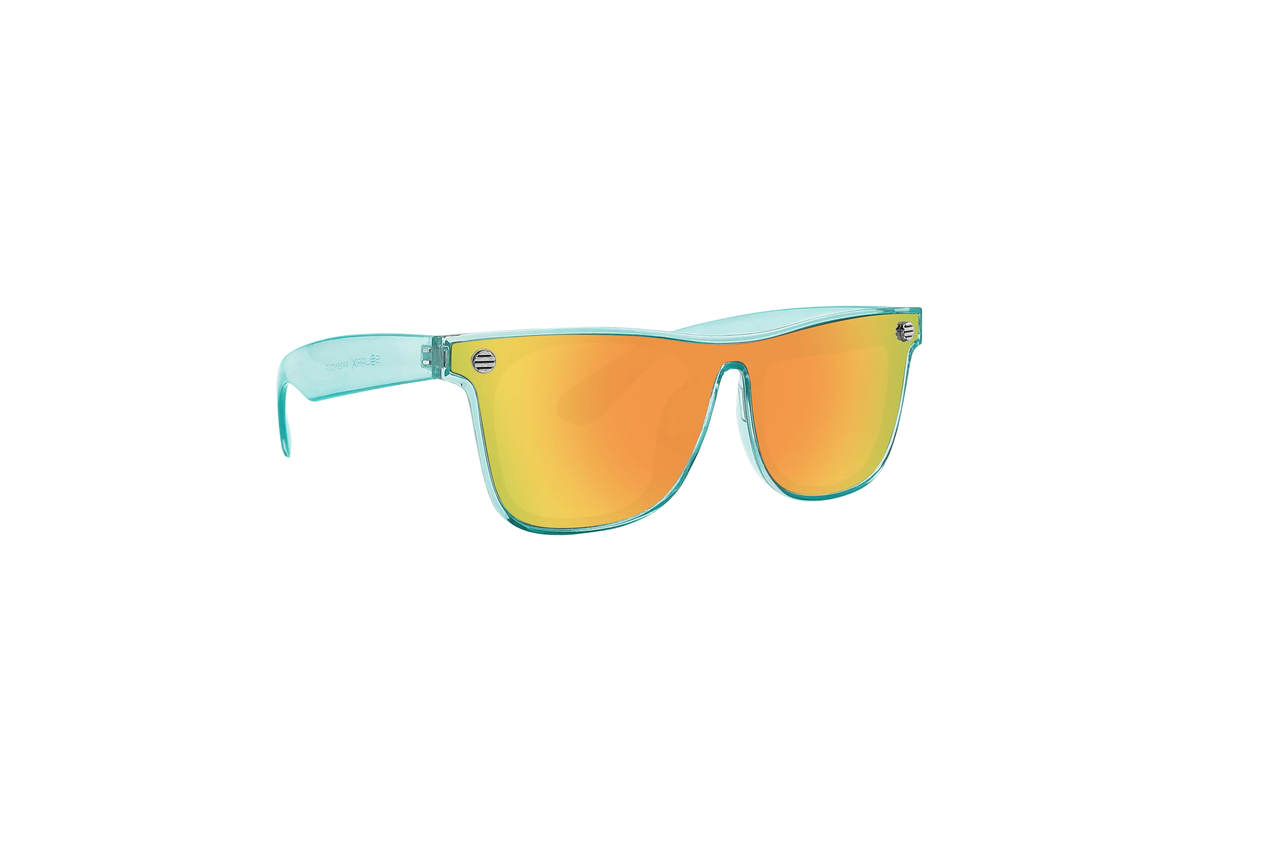 59251-CLR - Retro Trendy Sunglasses w/Clear Colored Frames