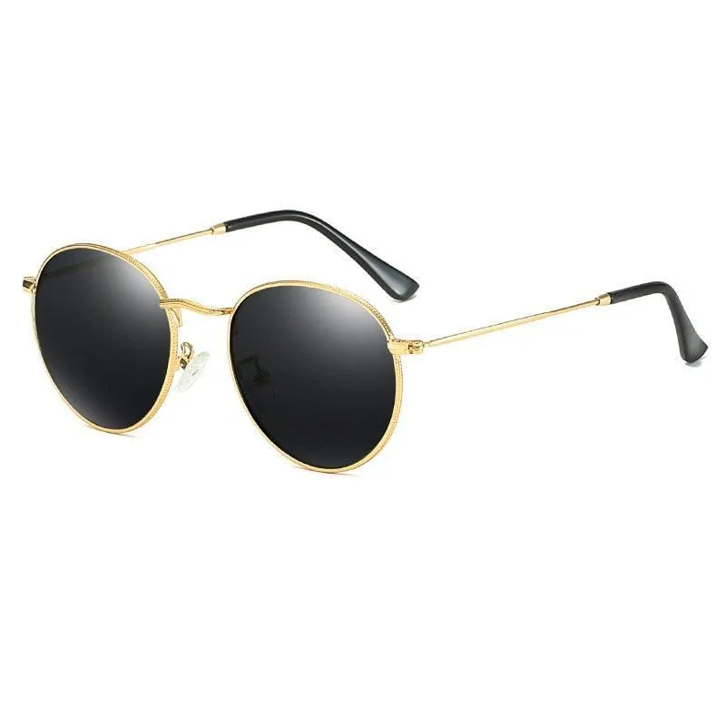 Alina Retro Round Polarized Sunglasses