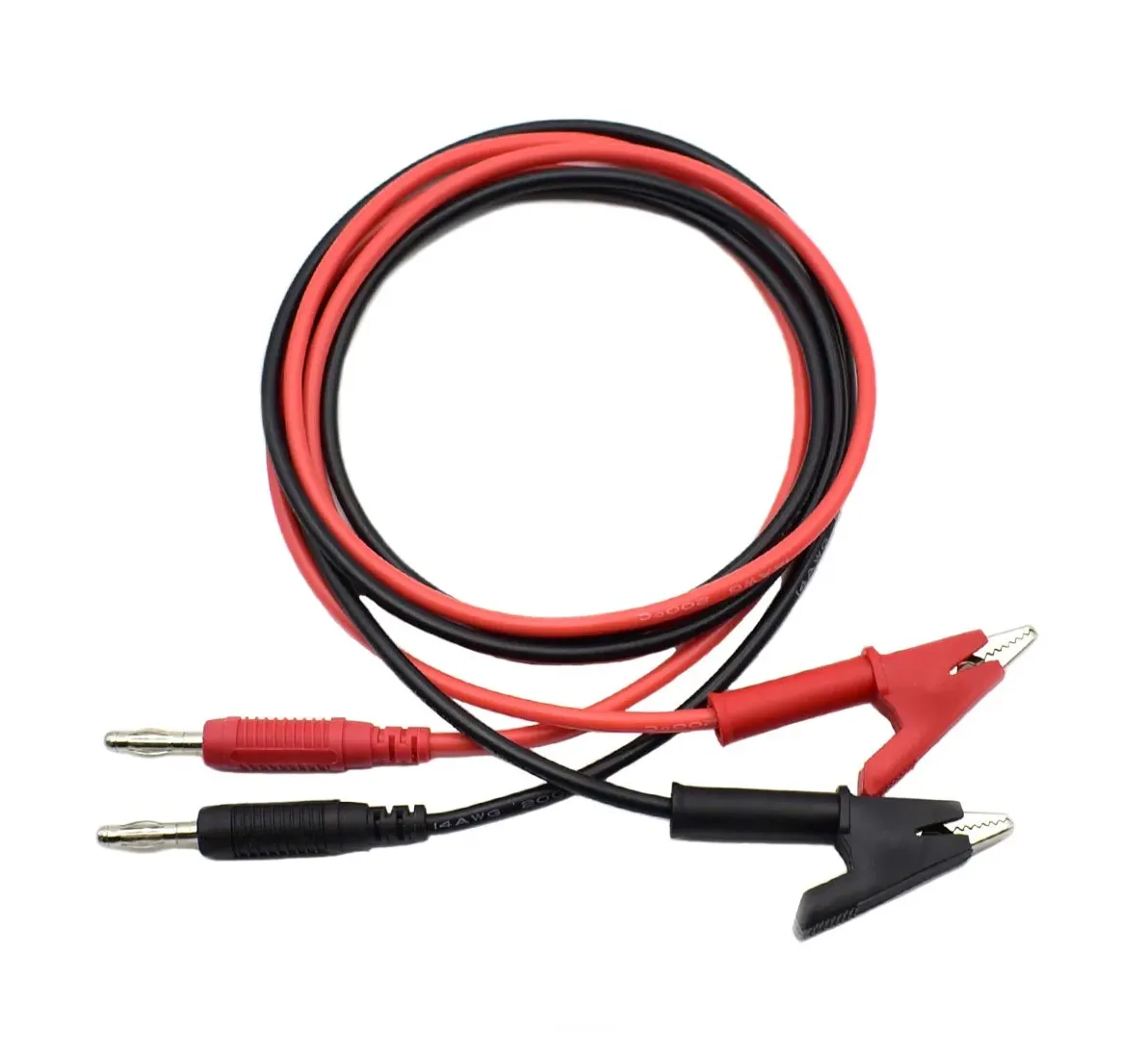 Alligator clips to Banana plug (1m)