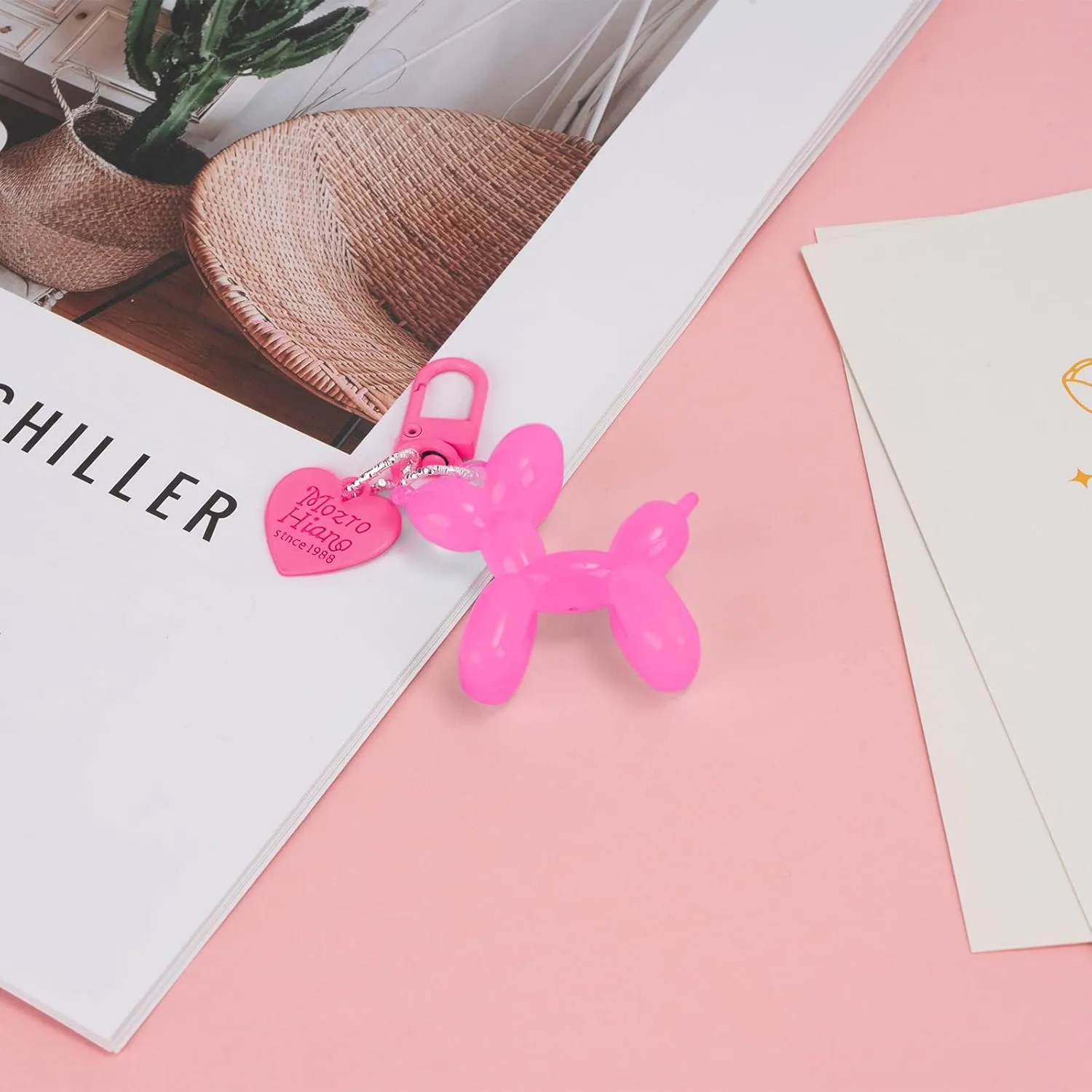 Balloon Dog Keychain Cute Bag Charm Handbag Purse Key Accessories