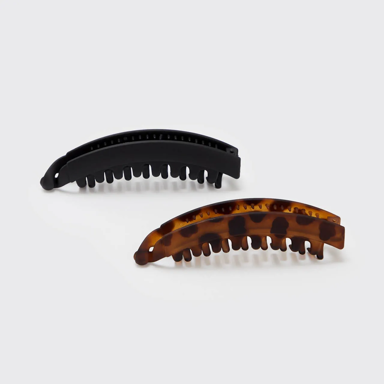 Banana Clip 2pc - Black & Tort from Kitsch