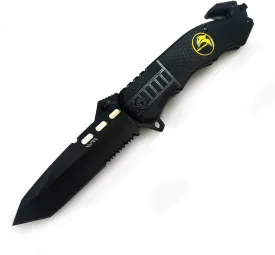 BGT Folding Pocket Knife Black Blade G10 Handle Survival Camping Knives EDC Multi Tools