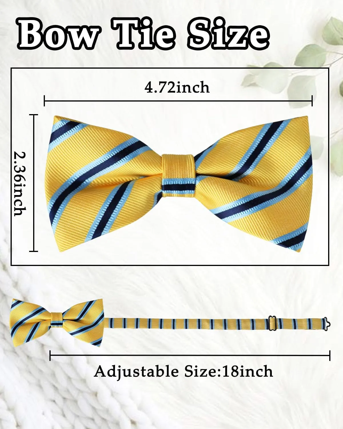 Bow Ties for Men Pre-Tied Adjustable Bow Tie Paisley Bowties for Men Boys