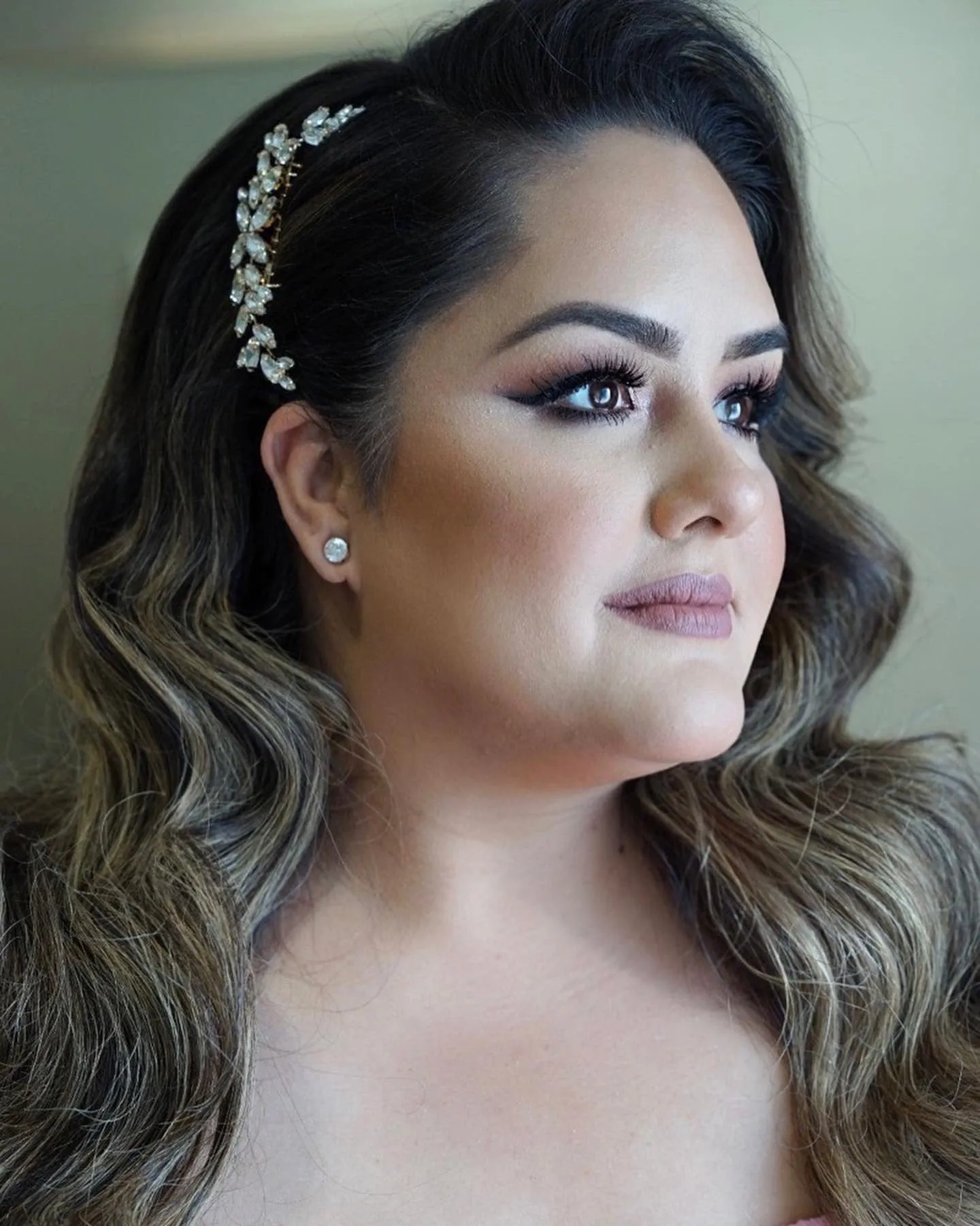 Bridal Crystal Hair Piece - Ebony