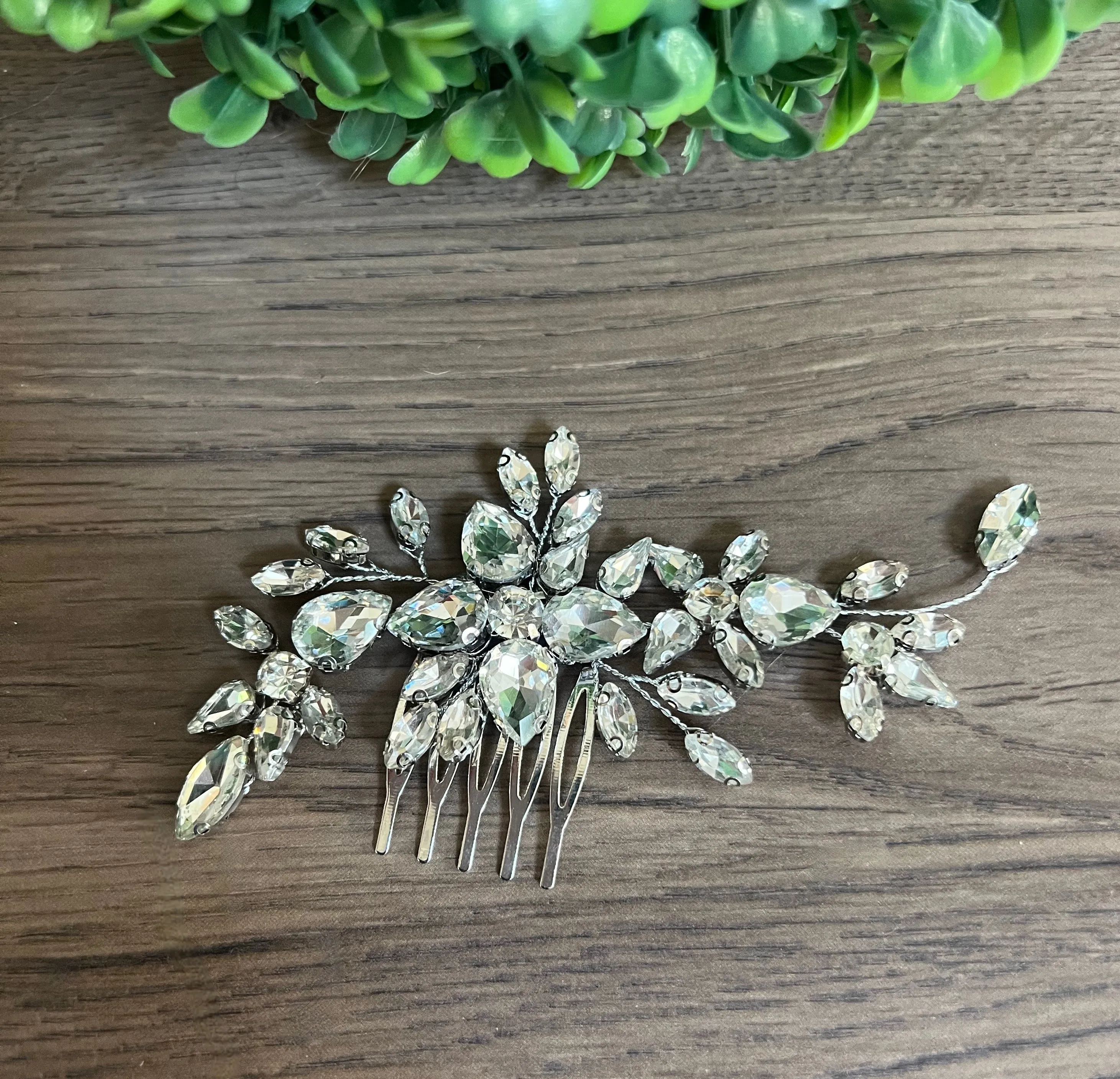 Bridal Crystal Hair Piece - Lisa