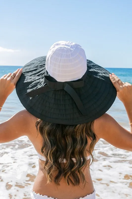 Classic Bow Accent Sunhat Extra Wide Brim *Online Only*