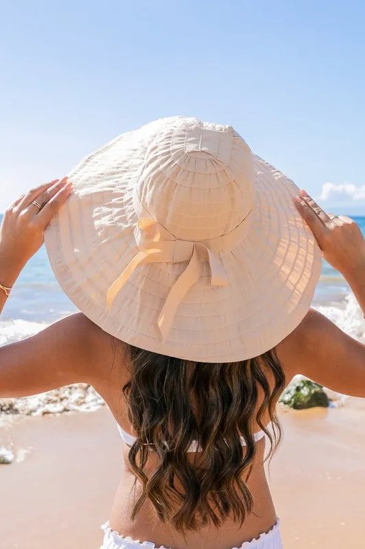 Classic Bow Accent Sunhat Extra Wide Brim *Online Only*