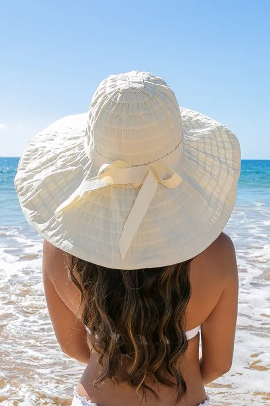 Classic Bow Accent Sunhat Extra Wide Brim *Online Only*