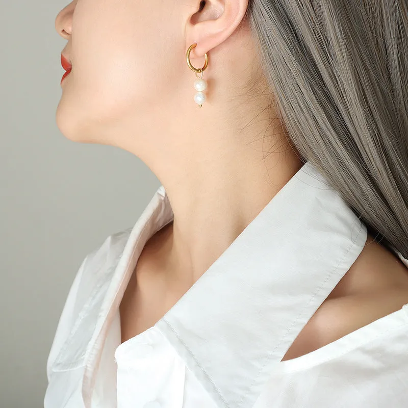 Classic Pearl Drop Earrings