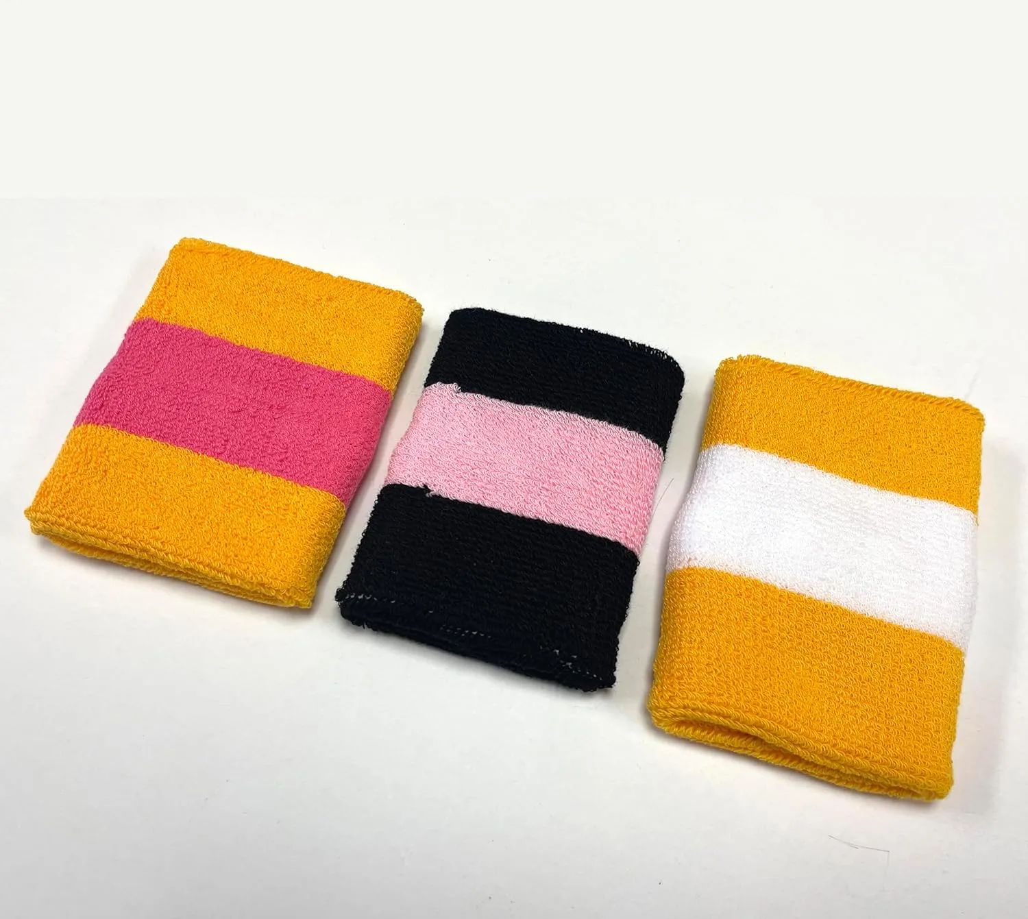 COUVER Sweatband Set Sports Headband Wristband Set Terry Cloth Moisture Wicking Sweat Absorbing Wrist Sweatbands Head Sweatband