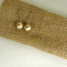 Creamy White Pearl Drop Earrings