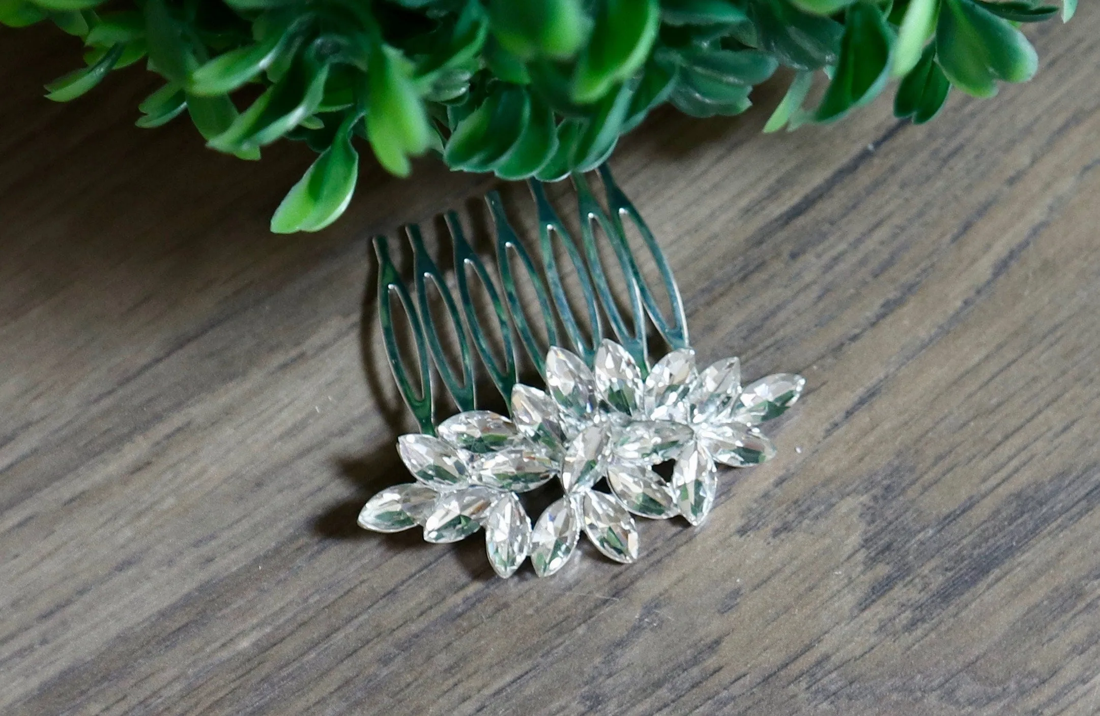 Crystal Hair Piece - Brianna