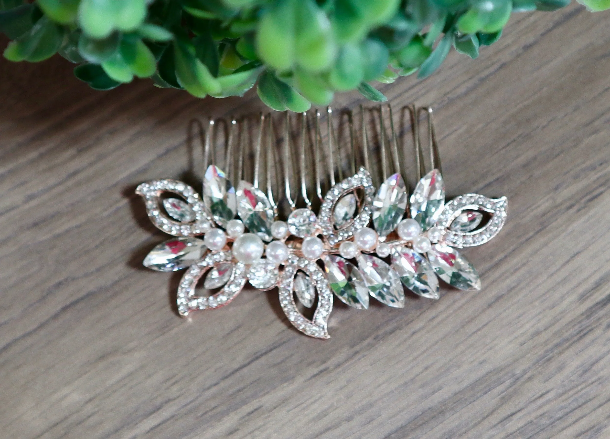 Crystal Hair Piece - Carolyn