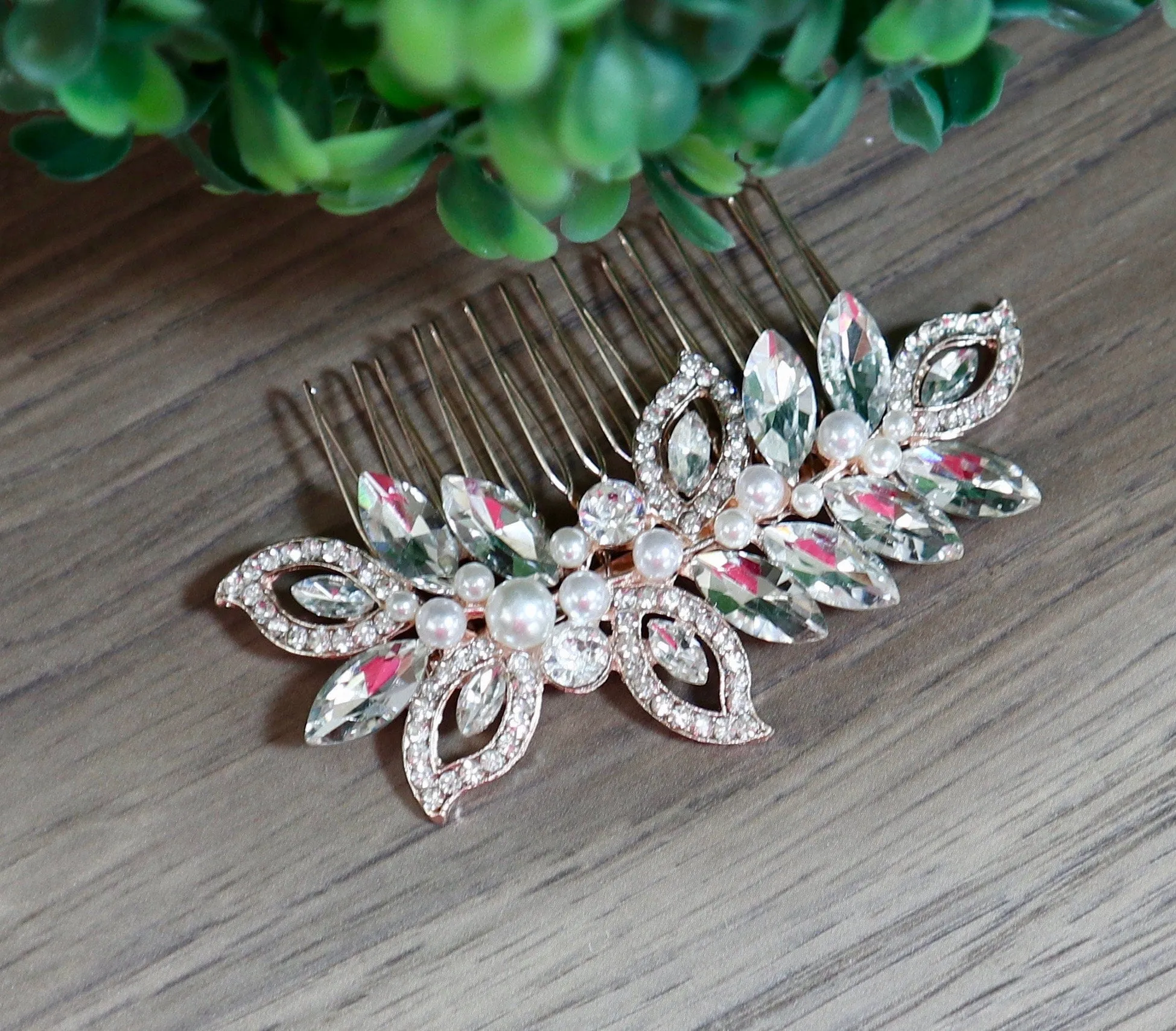 Crystal Hair Piece - Carolyn