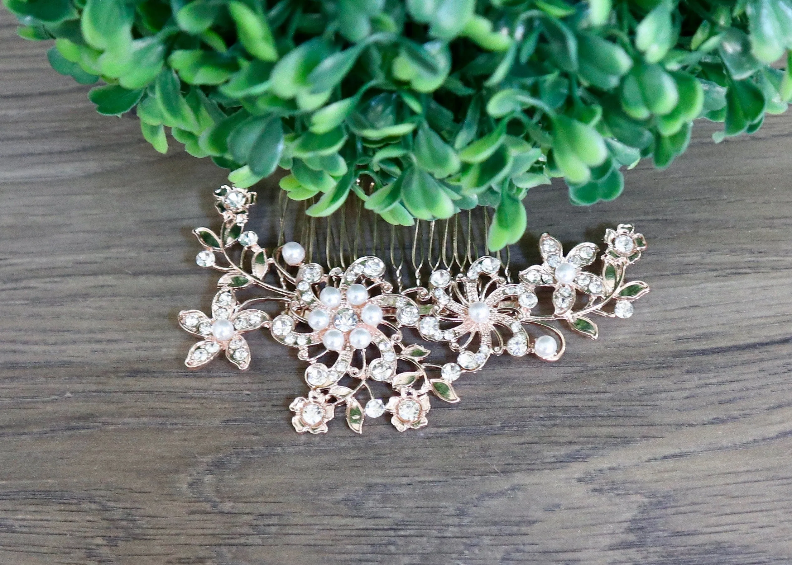 Crystal Hair Piece - Deanna