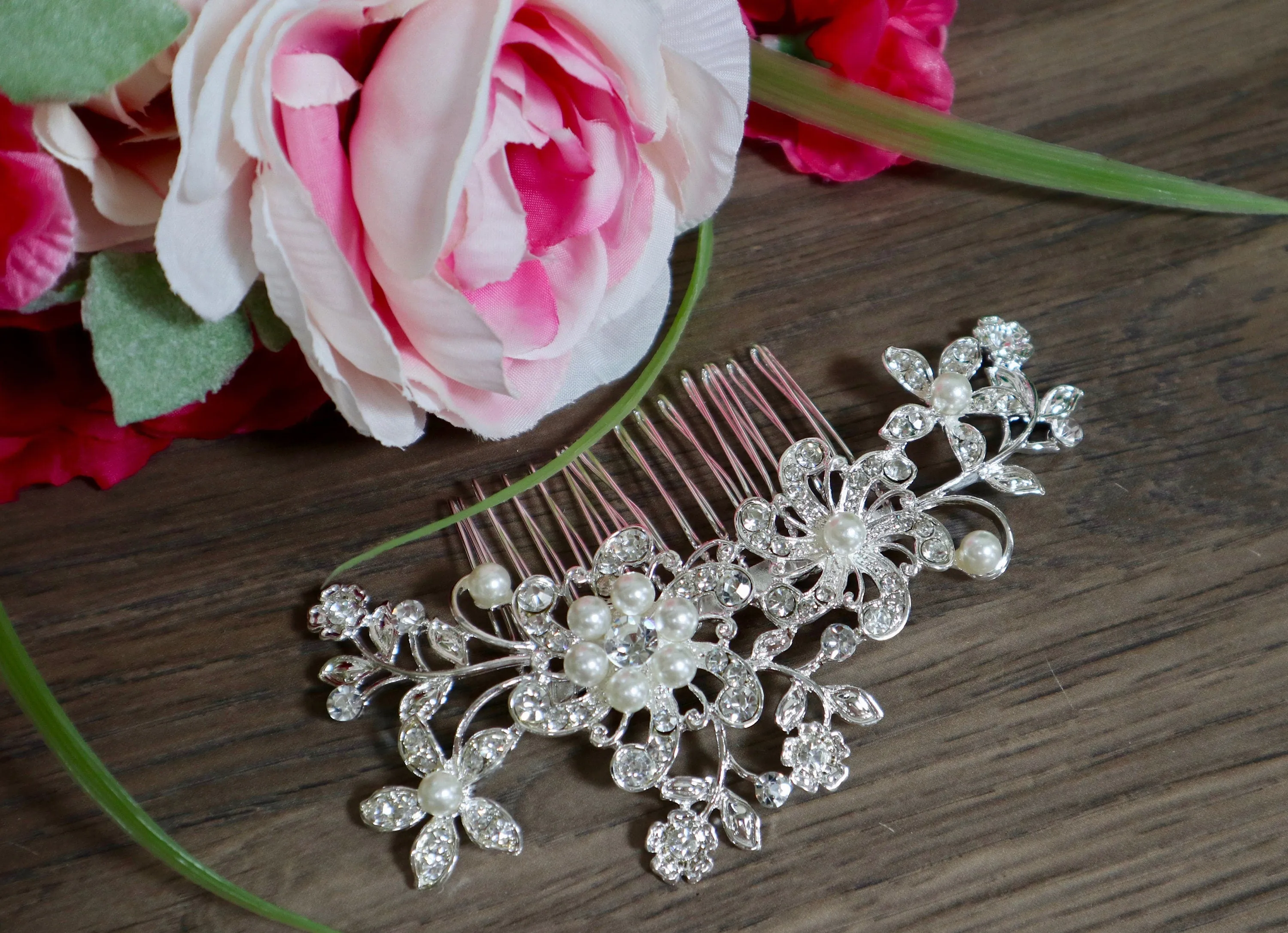Crystal Hair Piece - Deanna