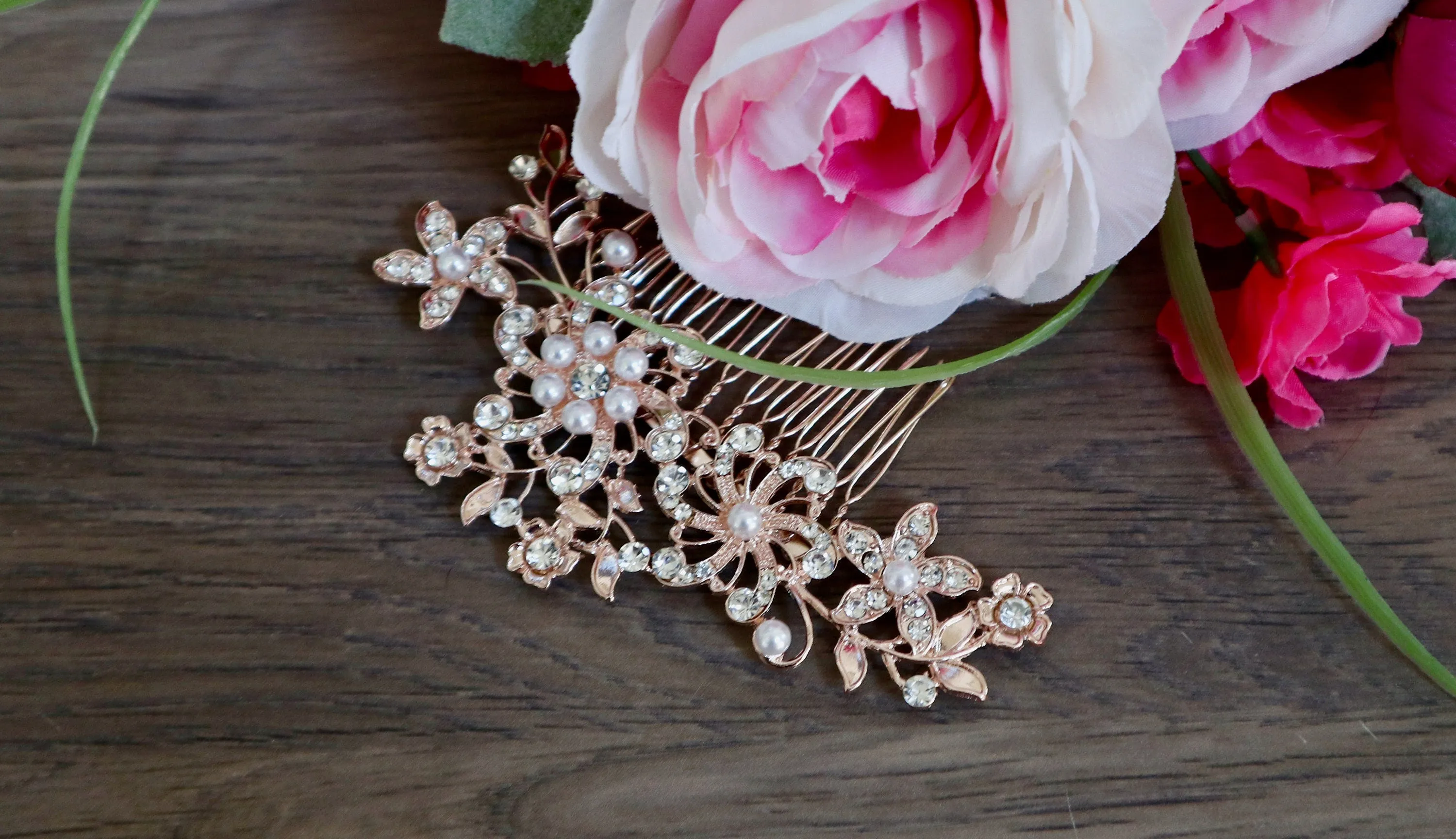 Crystal Hair Piece - Deanna