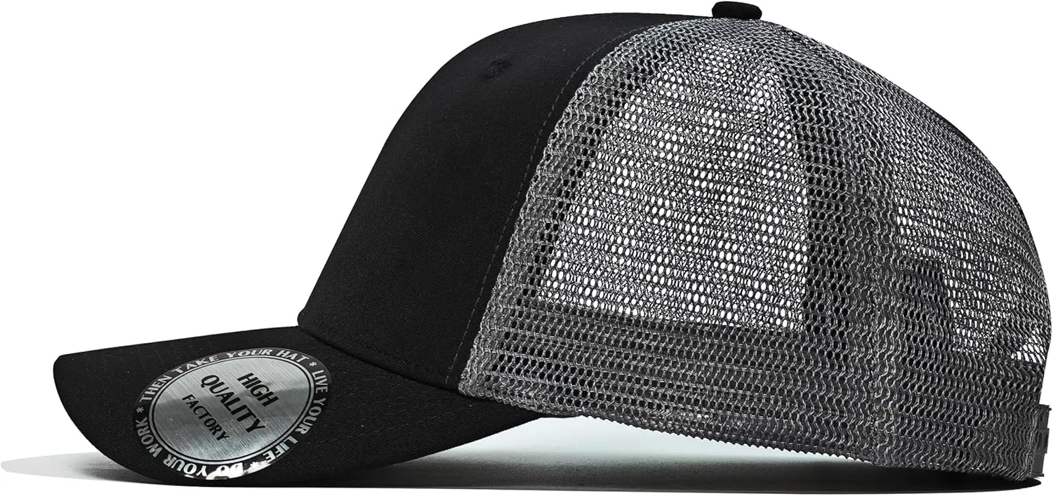 Fishing Gifts for Men Women, Funny Fish Flag Trucker Hat Baseball Cap for Fisherman Unique Stuff