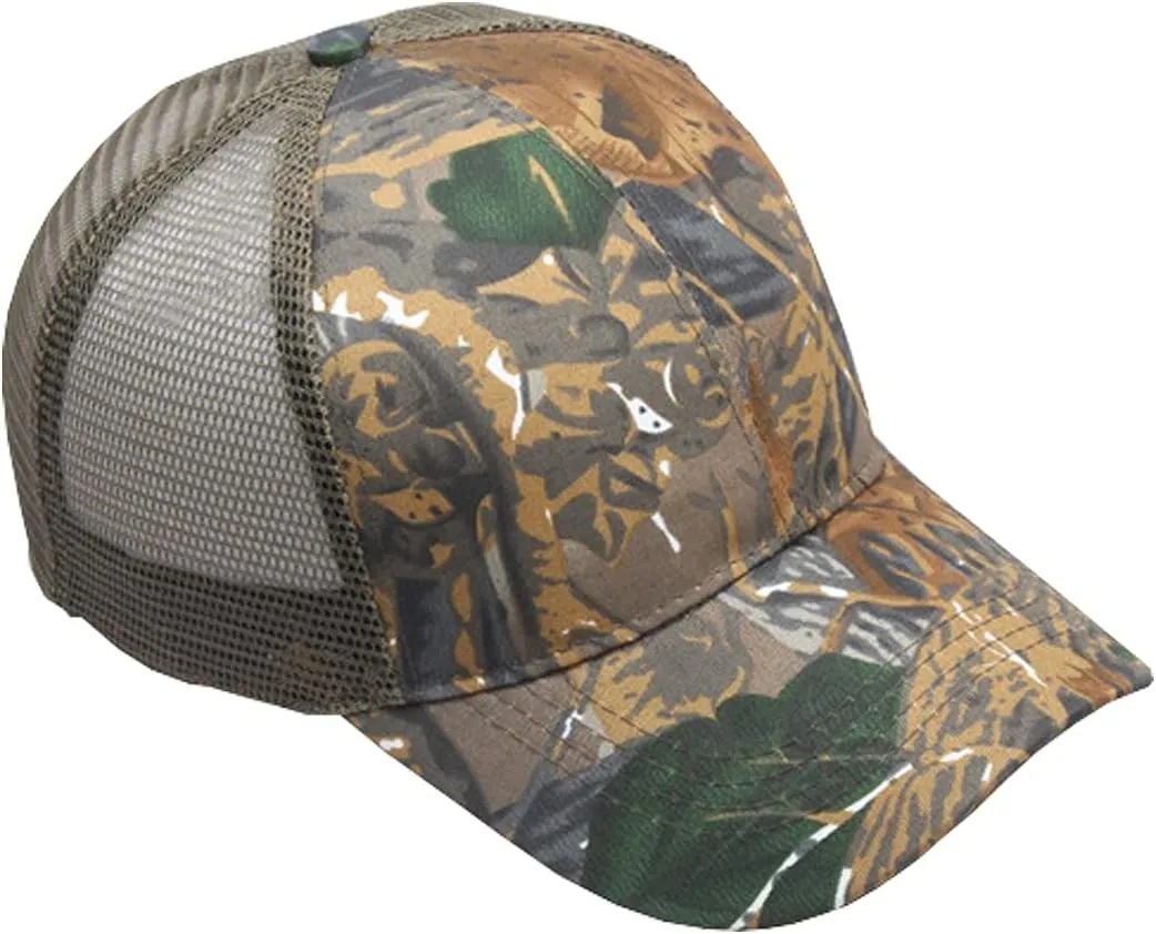 Foetest Adjustable Baseball Cap Camouflage Mesh Hat Sports Net Cap Sport Summer Hat Military Cap