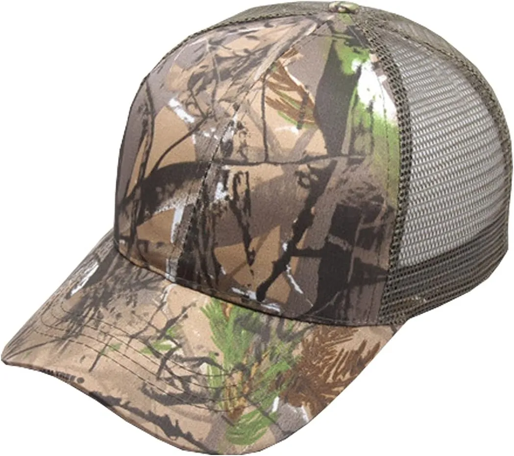 Foetest Adjustable Baseball Cap Camouflage Mesh Hat Sports Net Cap Sport Summer Hat Military Cap
