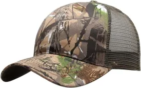 Foetest Adjustable Baseball Cap Camouflage Mesh Hat Sports Net Cap Sport Summer Hat Military Cap