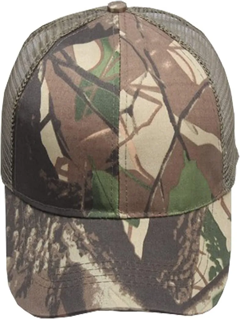 Foetest Adjustable Baseball Cap Camouflage Mesh Hat Sports Net Cap Sport Summer Hat Military Cap