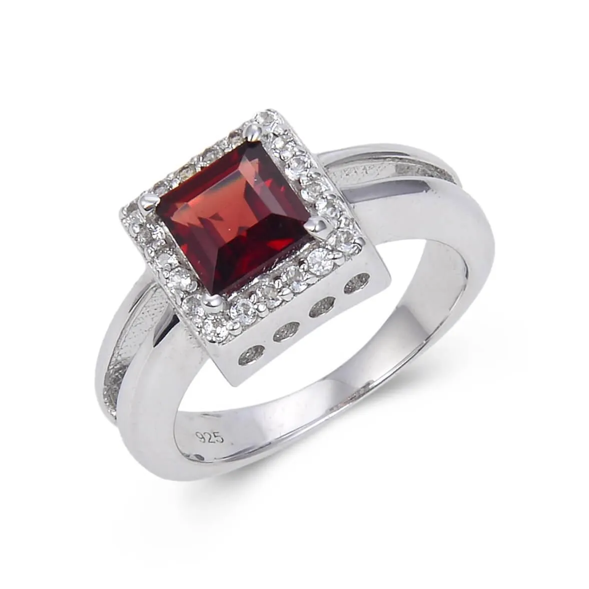 Garnet Chunky Fashion Ring
