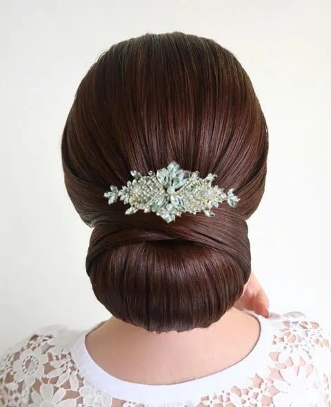 Gold Crystal Hair Comb - Nina