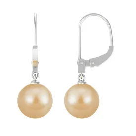 Golden South Sea Pearl Drop Earrings