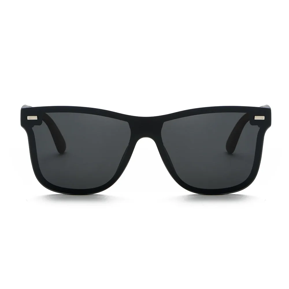 GREY JACK One Piece Retro TR90 Frame Polarized Sunglasses 1918