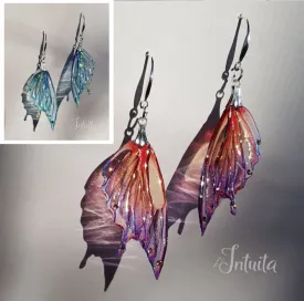 Handmade Dragon Butterfly Wing Earrings