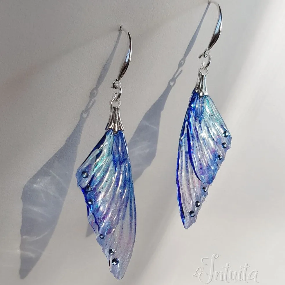 Handmade Windswept Fairy Butterfly Wing Earrings