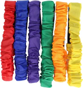 Joyzan 3 Legged Race Bands, 6PCs 2 People Leg Colored Nylon Elastic Firm Three Colorful Tie Rope Party Kids Adult Outdoor Fun Birthday Relay Game Carnival Field Day Backyard Indoor Team Building Yard