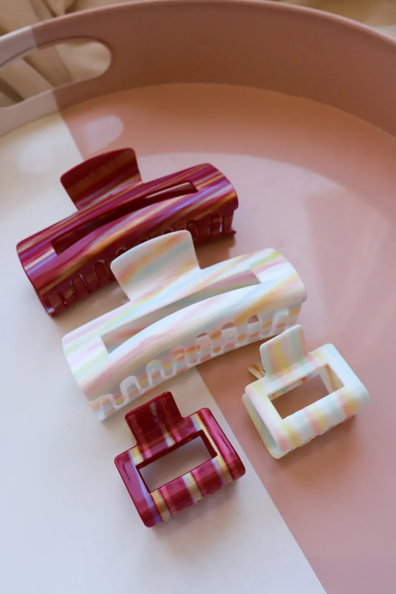 kaxi acrylic rectangle claw clip