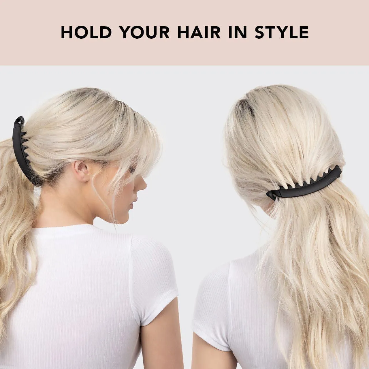 Kitsch Banana Hair Clips For Women Large Banana Clip 大号香蕉发夹 2pc Set
