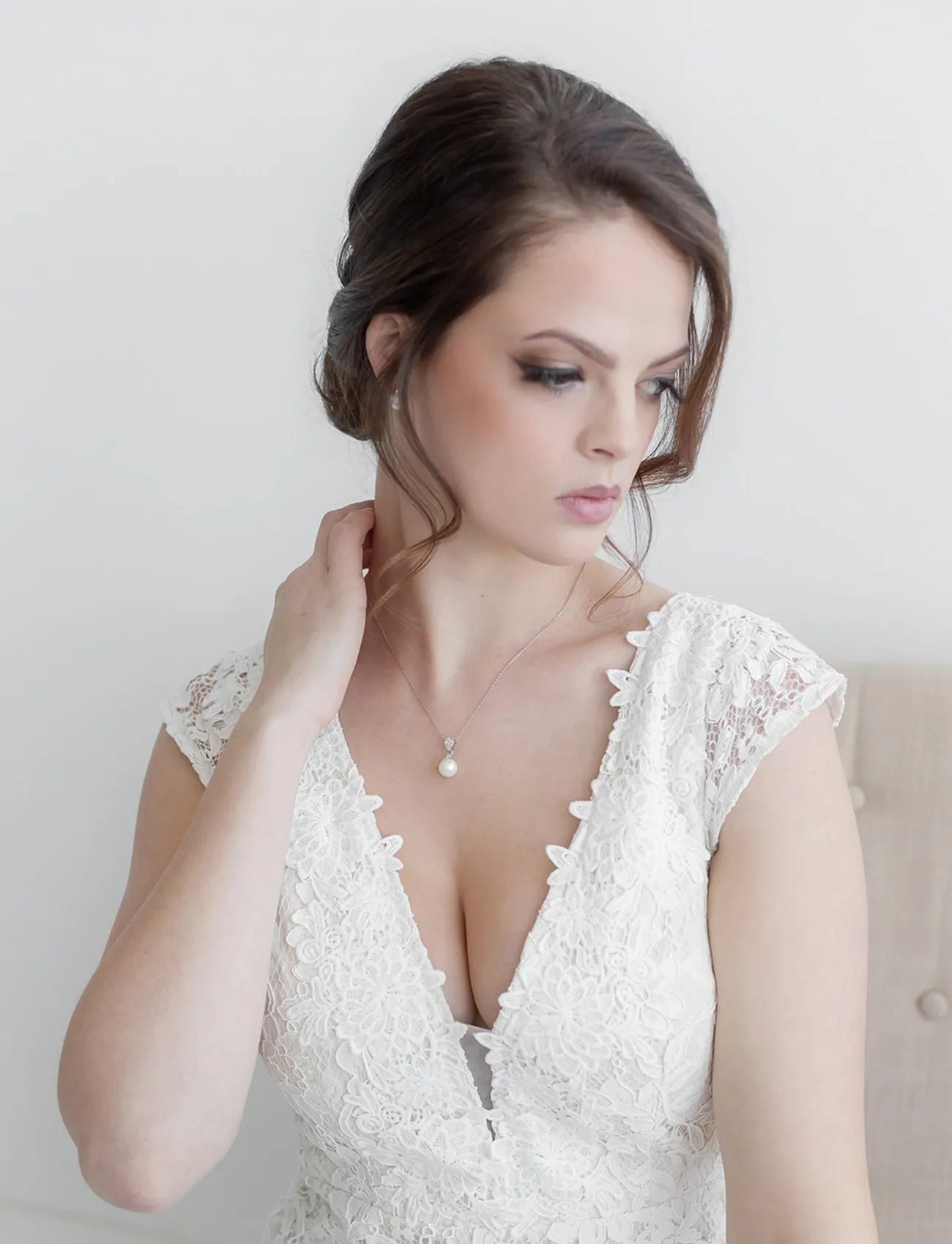 Madelyn Pearl Stud Bridesmaids Earrings