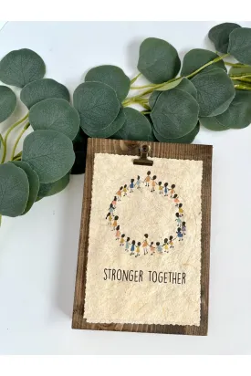 Mix & Match MK Banana Paper Art on Wood Clip Frame
