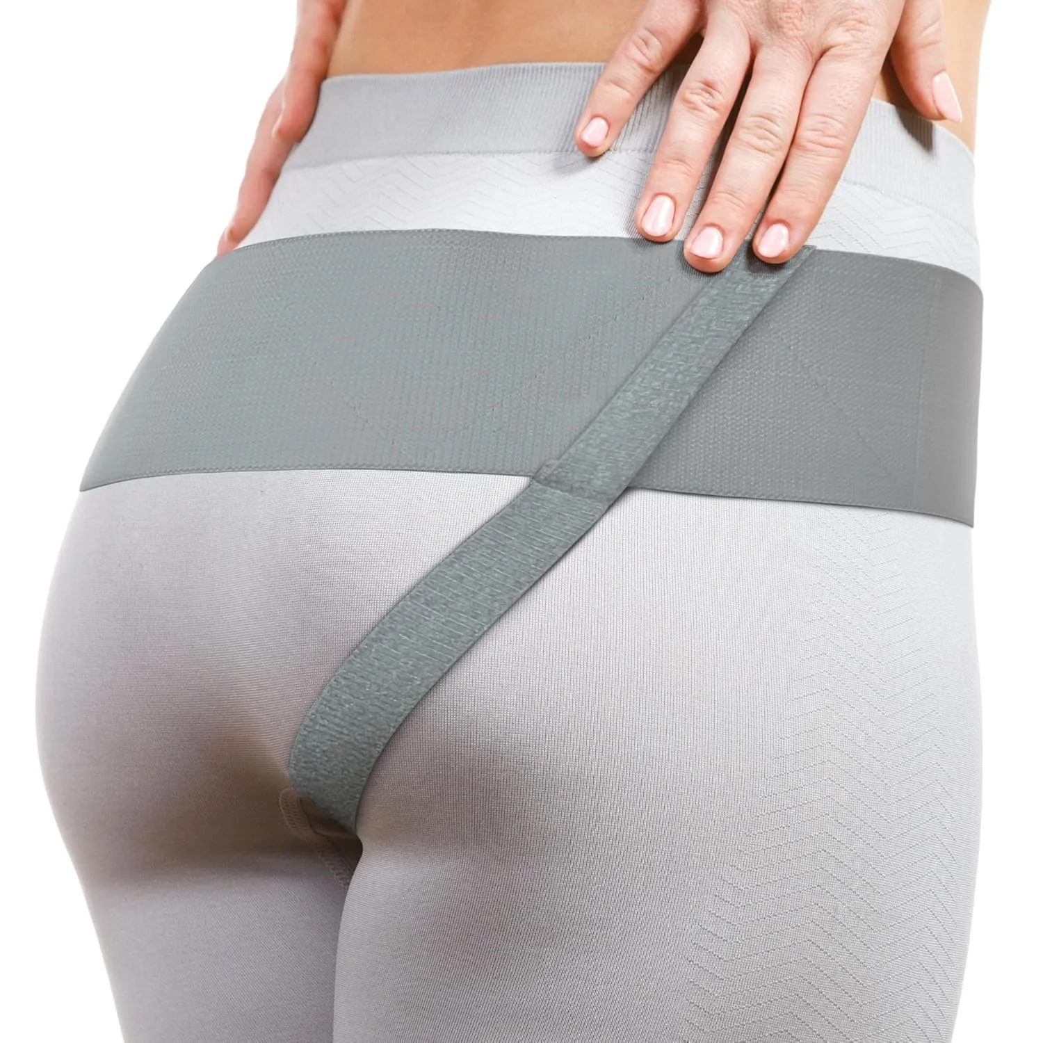 ORTONYX Inguinal Hernia Belt for Men and Women with Removable Compression Pad and Adjustable Waist Strap, Hernia Support Truss for Inguinal, Incisional Hernias, Left/Right Side - Gray L/XXL