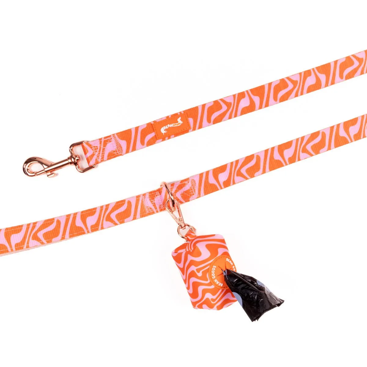 poop bag pouch - retro swirl