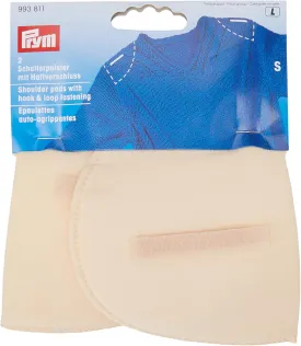Prym 993811-1 Shoulder Pads Set-in with Hook and Loop Fastening Flesh S, Beige