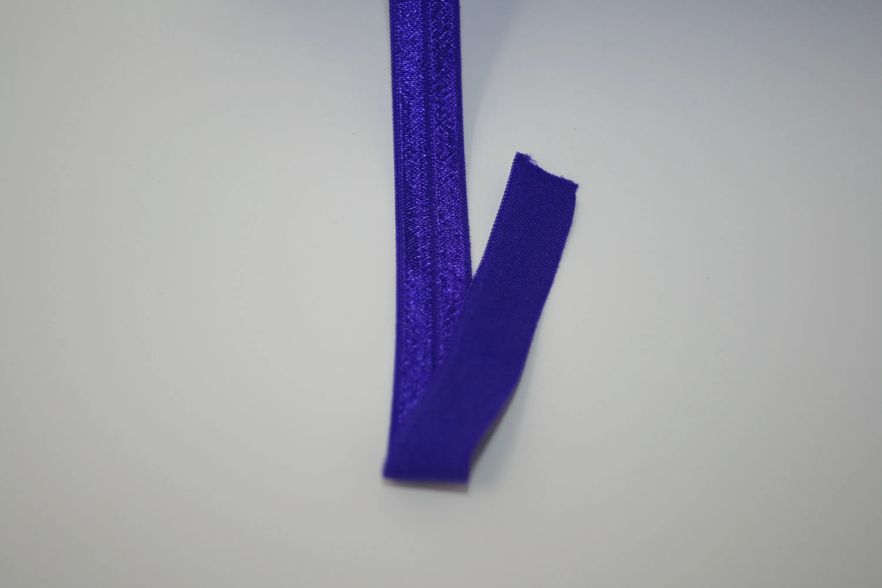 Purple 5/8" Fold Over Elastic 100 Yard Spool, FOE elastic, headband elastic, hair tie elastic, mask elastic, elastic