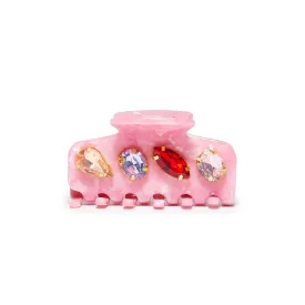 RHUBARB MINI CRYSTAL CLAW CLIP