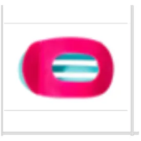 Rose and Blue Banana Clip
